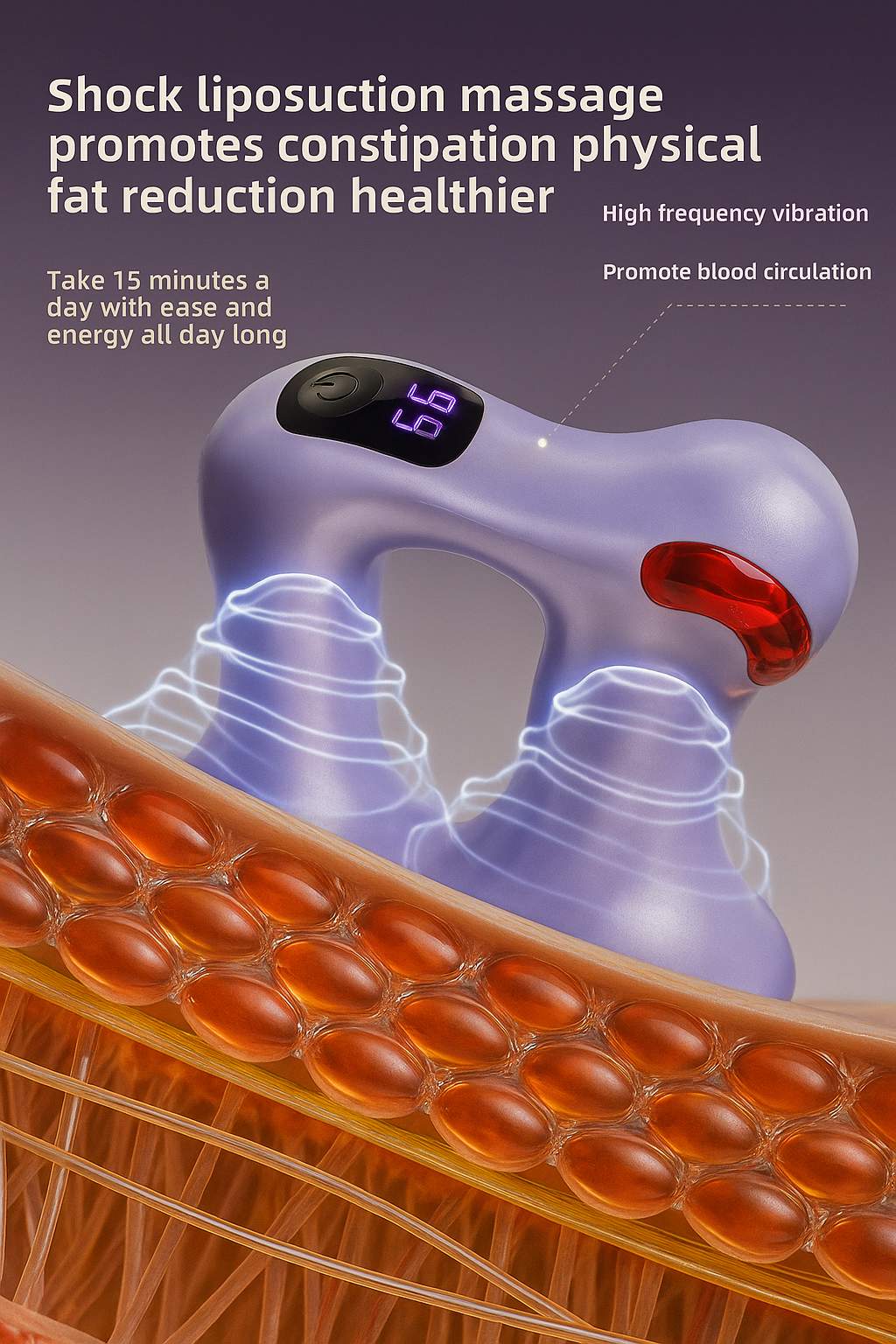 New Electric Fascia Ring Massager with Heat and Fat Reduction