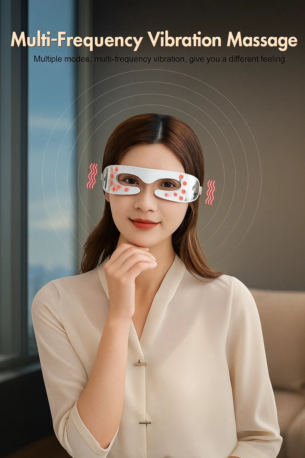 Eye Care - Rejuvenating Eye Massager with LED & Heat Therapy