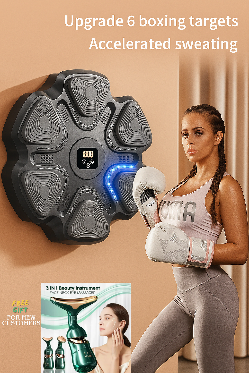 Premium Boxing Machine for Men & Women Workout Gym