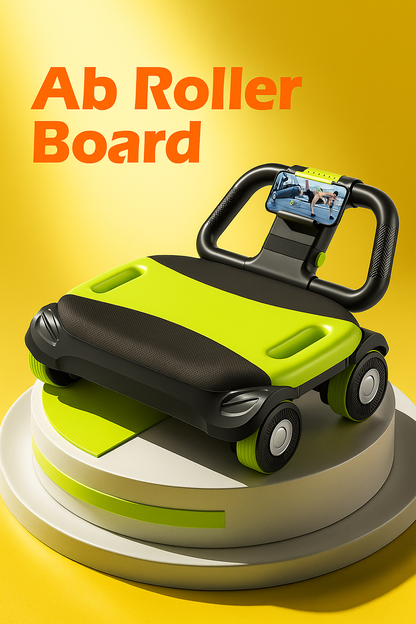 AB Roller Pro 4-Wheel Auto Rebound Abdominal & Core Training Equipment