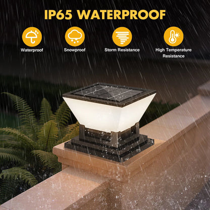 Solar Post Light Auto Dusk to Dawn IP65 Waterproof 3 Color