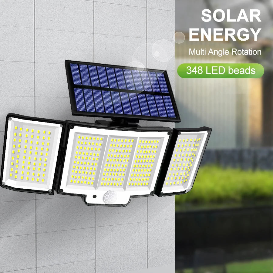234/348 LED Solar Lights 3 Working Modes Super Bright Motion Sensor Outdoor IP65 Waterproof