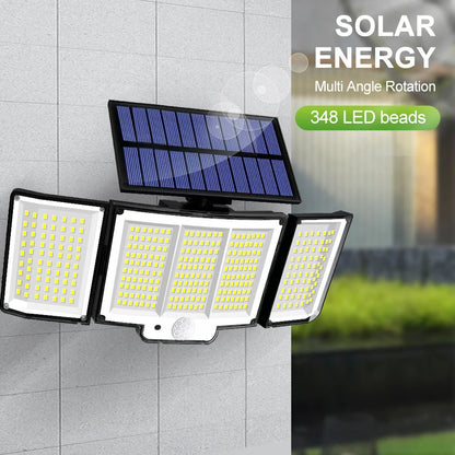 234/348 LED Solar Lights 3 Working Modes Super Bright Motion Sensor Outdoor IP65 Waterproof