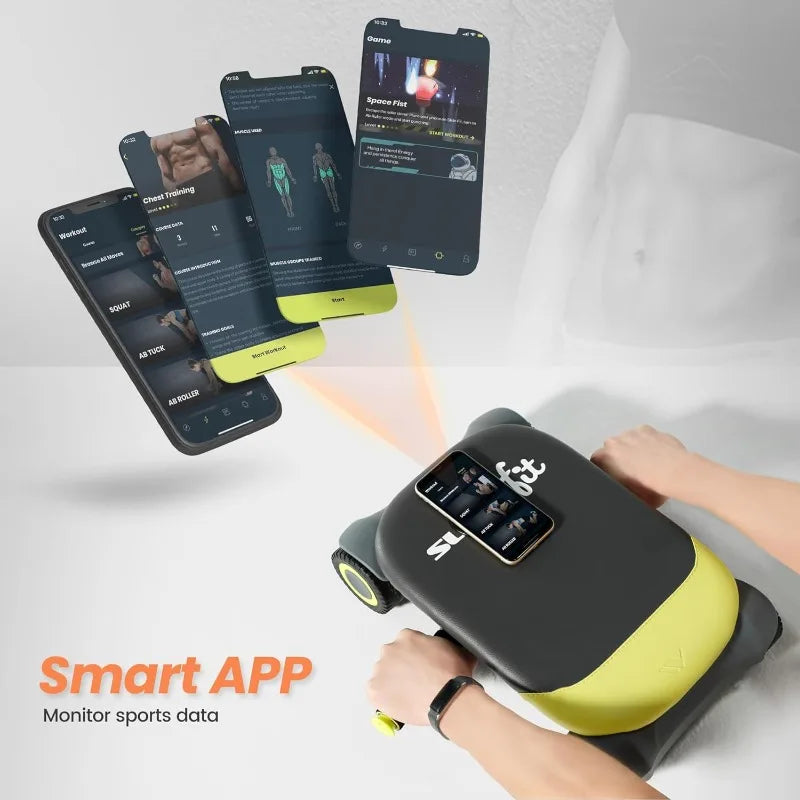 AB Roller Pro 4-Wheel Auto Rebound Abdominal & Core Training Equipment