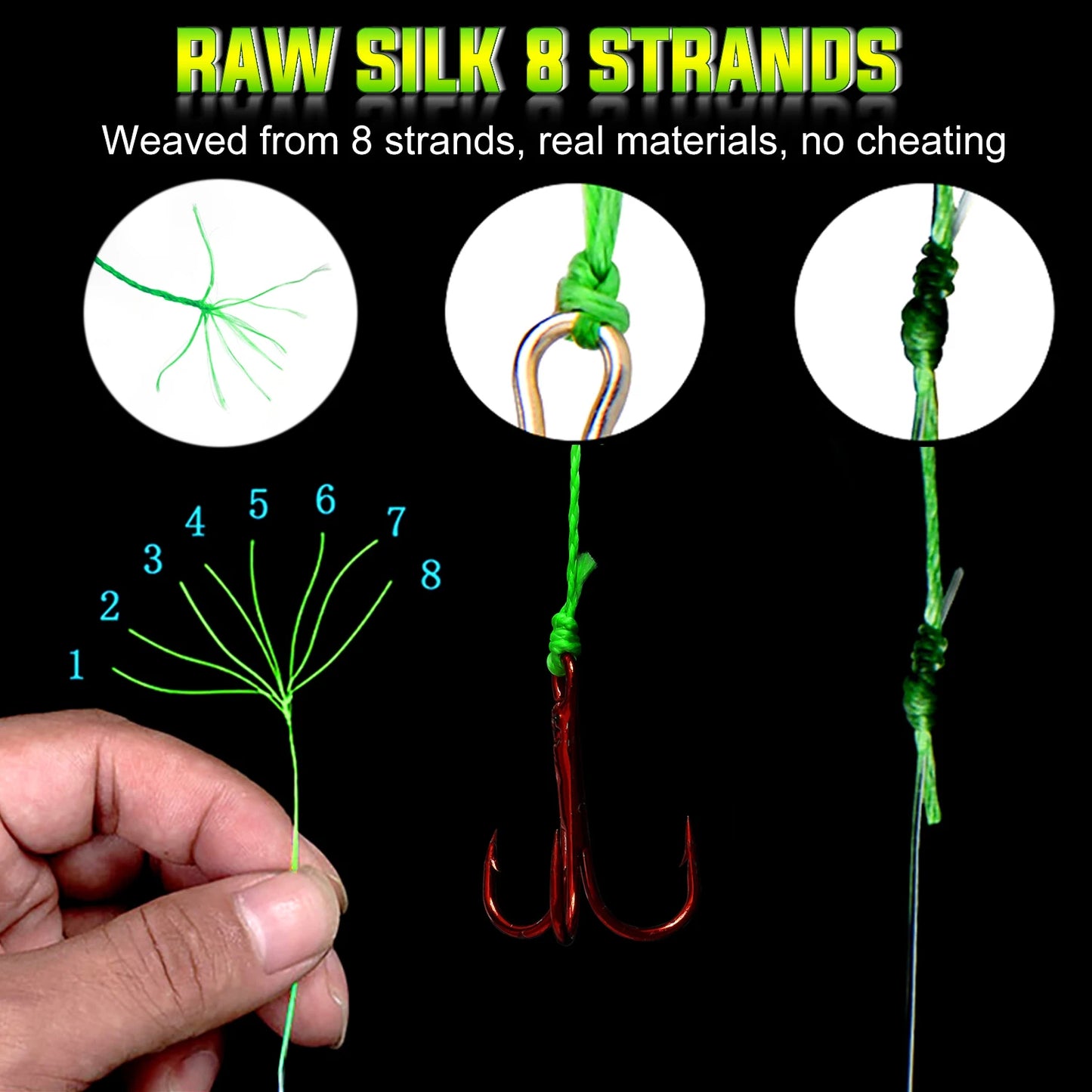 Fishing Line 8 Strands Braided Super Strong