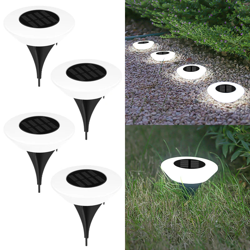 Solar Ground Lights Waterproof for Garden Pathway Yard Deck Camping Decor