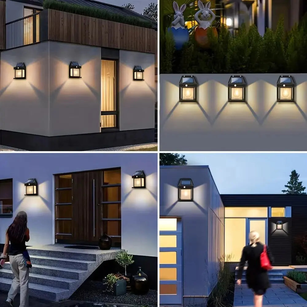 Led Powerful Solar Wall Light Outdoor Waterproof motion Sensor