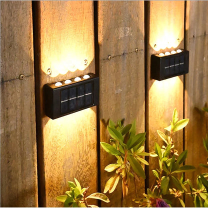Solar Powered Light UP and Down Illuminate Home Garden Yard Decoration Outside Sunlights Waterproof