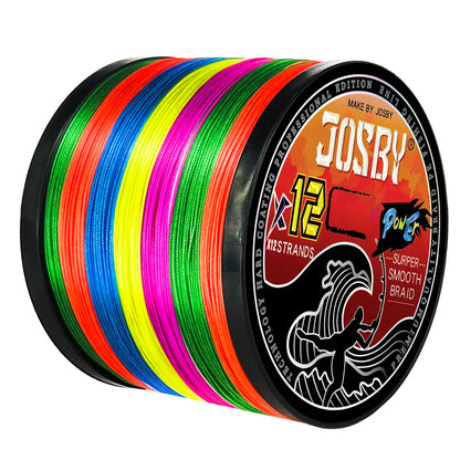 Fishing Lines 12 Strands Braided PE 300m - 1000m Japan Multifilament  Carp Fly Fishing Wire Strong 12X Weave Pesca