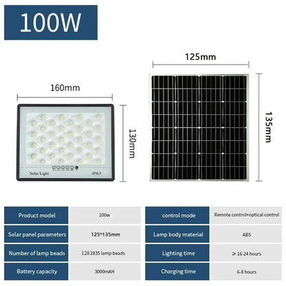 500W Solar Lights Indoor/Outdoor  IP67 Waterproof