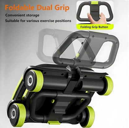 AB Roller Pro 4-Wheel Auto Rebound Abdominal & Core Training Equipment