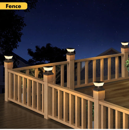 Solar Post Light Auto Dusk to Dawn IP65 Waterproof 3 Color