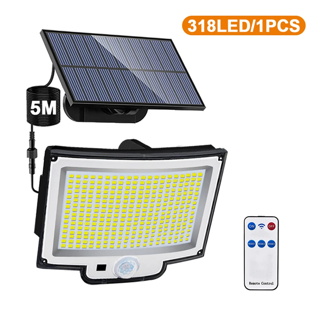 234/348 LED Solar Lights 3 Working Modes Super Bright Motion Sensor Outdoor IP65 Waterproof