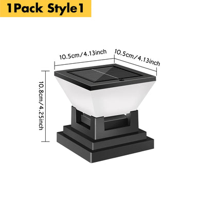 Solar Post Light Auto Dusk to Dawn IP65 Waterproof 3 Color