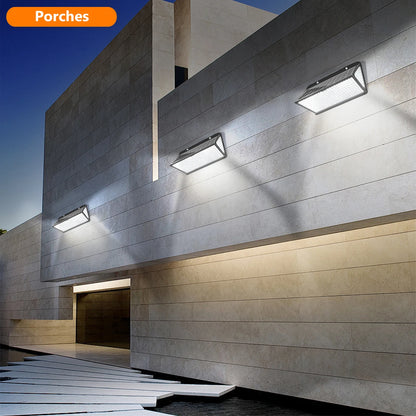 Super Bright Solar Wall Lamp with 3 Mode IP65 Waterproof for Outside Yard Street