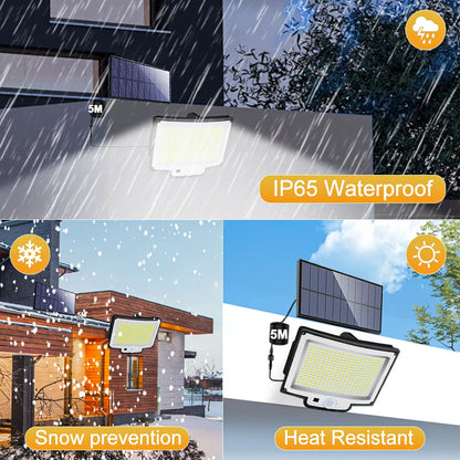 234/348 LED Solar Lights 3 Working Modes Super Bright Motion Sensor Outdoor IP65 Waterproof