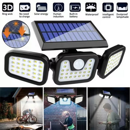 234/348 LED Solar Lights 3 Working Modes Super Bright Motion Sensor Outdoor IP65 Waterproof