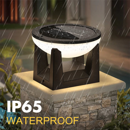 Solar Post Light Auto Dusk to Dawn IP65 Waterproof 3 Color