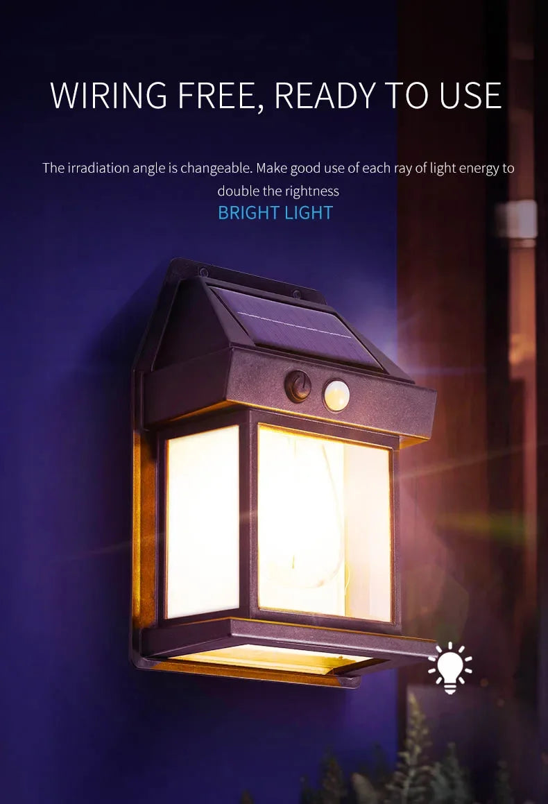 Led Powerful Solar Wall Light Outdoor Waterproof motion Sensor