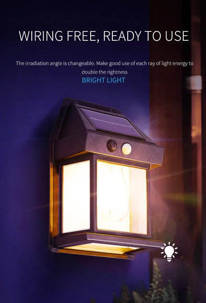 Led Powerful Solar Wall Light Outdoor Waterproof motion Sensor