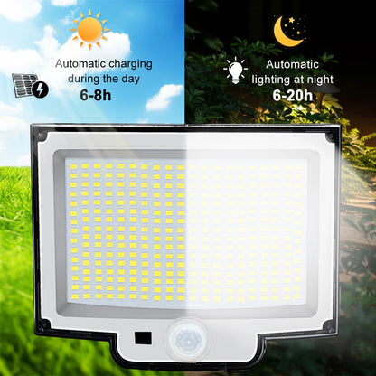 234/348 LED Solar Lights 3 Working Modes Super Bright Motion Sensor Outdoor IP65 Waterproof