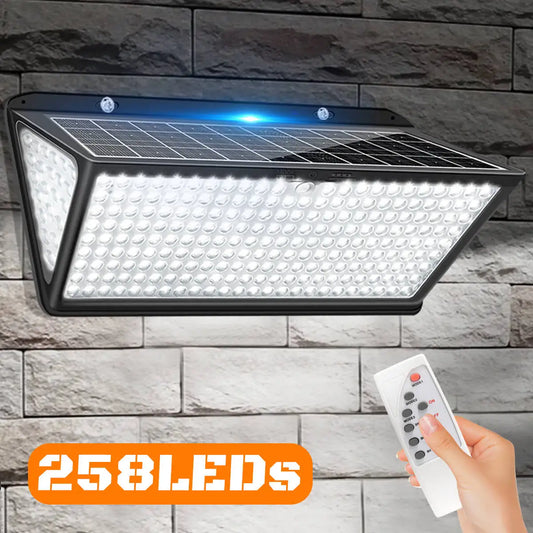 Super Bright Solar Wall Lamp with 3 Mode IP65 Waterproof for Outside Yard Street