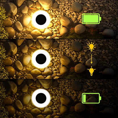 Solar Ground Lights Waterproof for Garden Pathway Yard Deck Camping Decor