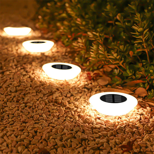 Solar Ground Lights Waterproof for Garden Pathway Yard Deck Camping Decor