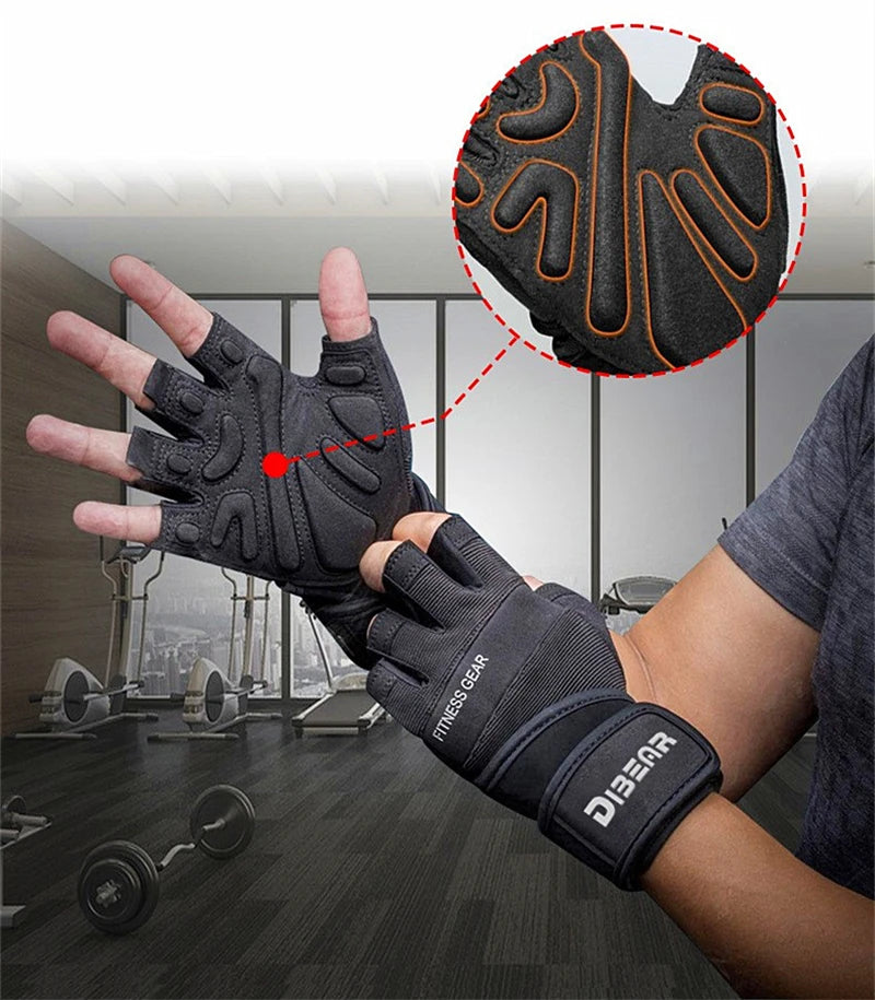 Half Finger Training Workout Fitness Gloves For Man & Women