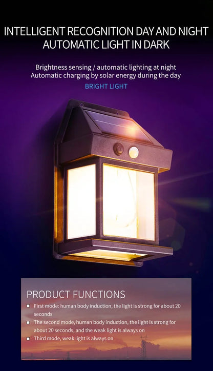 Led Powerful Solar Wall Light Outdoor Waterproof motion Sensor